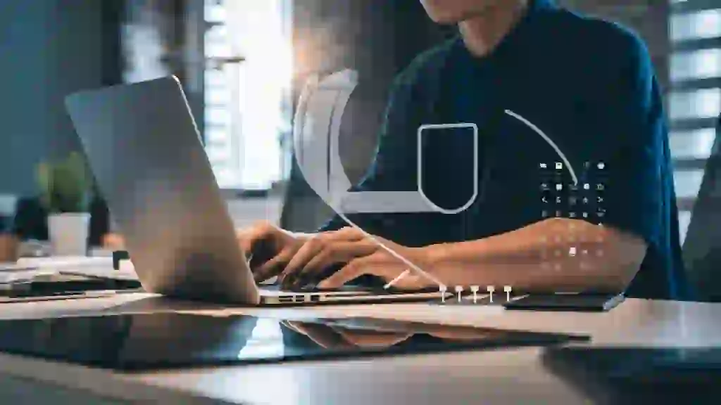 Velocidad Warp vs. Correo Postal: Por qué los routers 5G aplastan al 4G en 2024 4 A person downloading a large file on their laptop with a progress bar nearly complete