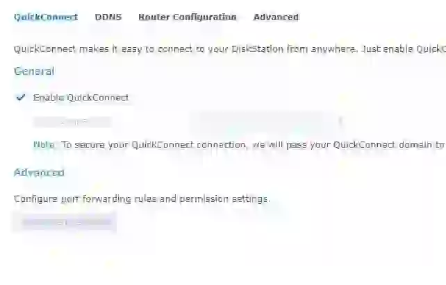 configure quickconnect