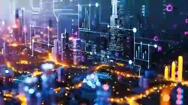 urban connectivity futuristic cityscape with integrated networking symbolizing pulse digital life 674594 38205