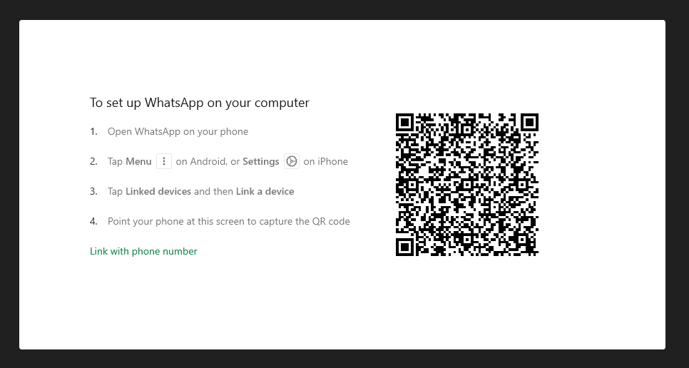 WhatsApp en el PC 2