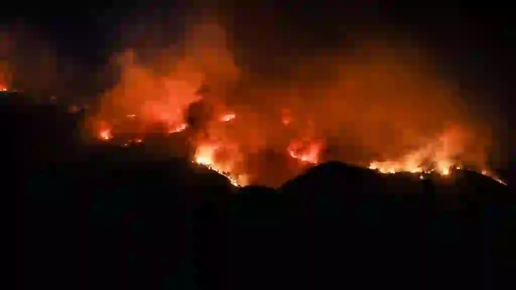 incendio forestal en Tarragona