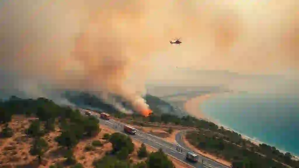 Evacuación masiva en Tarifa: así ha afectado el incendio al turismo en Valdevaqueros