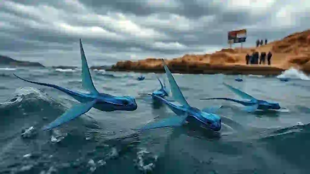 El ‘dragón azul’ llega a Cádiz: prohibido el baño en Santa Bárbara por la presencia de esta rara babosa marina 1 El ‘dragón azul’ llega a Cádiz: prohibido el baño en Santa Bárbara por la presencia de esta rara babosa marina