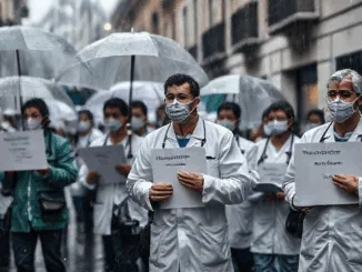 Los médicos alzan la voz bajo la lluvia: una protesta que marca un punto de inflexión en Sanidad