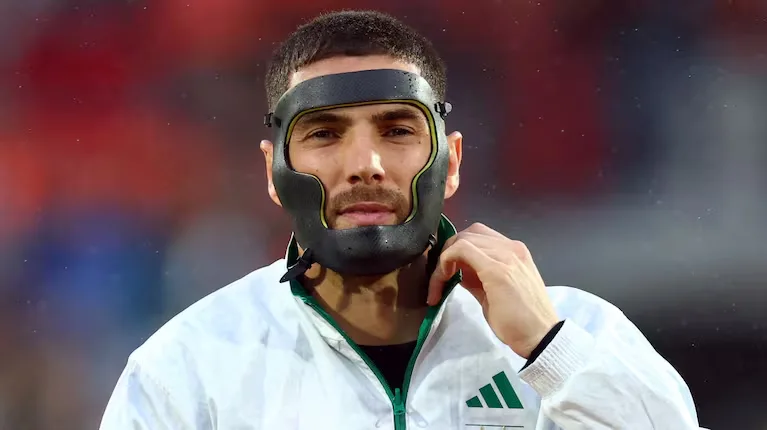 Qué lesión obligó a Luca Zidane a usar una máscara: la historia detrás de la protección facial del portero argelino