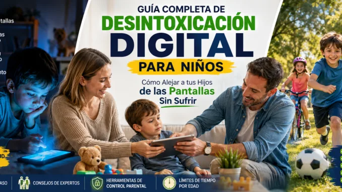 Guía Completa de Desintoxicación Digital para Niños: Cómo Alejar a tus Hijos de las Pantallas Sin Sufrir