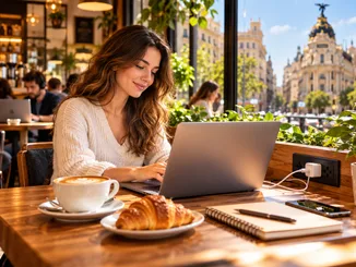 cafeterias para teletrabajar madrid centro enchufes: Guía definitiva sin miradas raras