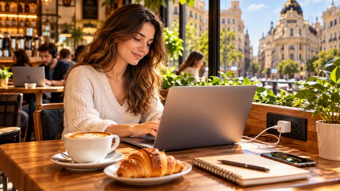 cafeterias para teletrabajar madrid centro enchufes: Guía definitiva sin miradas raras